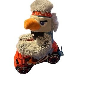 Bark Bird Toy with Orange and Gray Scooter